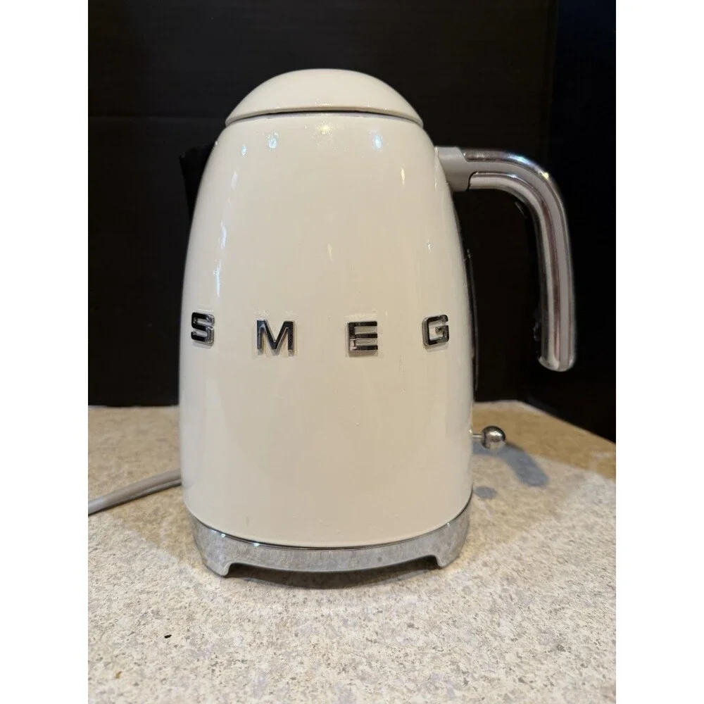 SMEG KLF03CRUS Cream Retro 1.7L Electric Kettle 7-Cup Tested Working